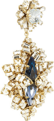 Swarovski Bijoux Heart Gold-plated crystal drop earrings