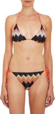 Missoni Multicolor Zigzag Two-Piece Triangle Bikini Set