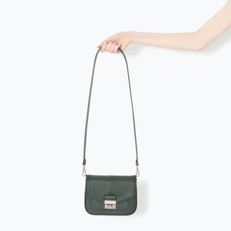 Zara 29489 Mini Messenger Bag With Metal Clasp