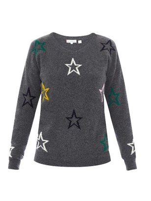 Chinti and Parker Star-intarsia sweater
