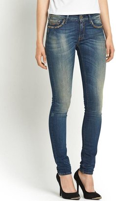 Replay Luz Super Skinny Studded Jeans