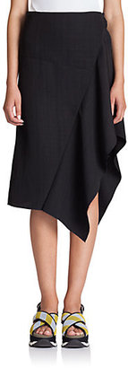 Marni Asymmetrical Ruffle Skirt