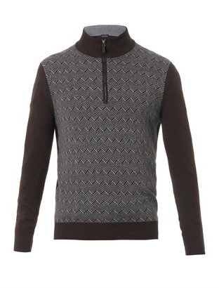 Ermenegildo Zegna Herringbone-knit sweater