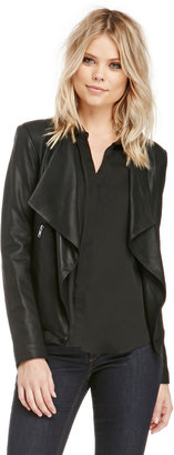 BB Dakota Tyne Leather Jacket in taupe M
