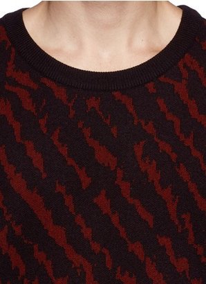 Nobrand Zebra jacquard wool sweater
