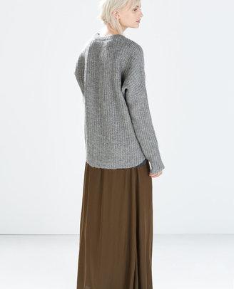 Zara 29489 Long Skirt With Elastic Waist