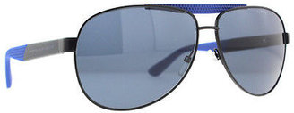 Marc by Marc Jacobs MMJ 363/S 9GY Black/Blue Men's Aviator Sunglasses