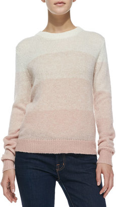 Joie Dorianna Shadow-Stripe Knit Sweater