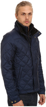 Scotch & Soda Lightweight Diamond Quilted Jacket with Knit Collar