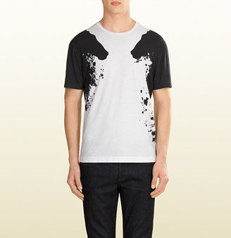 Gucci Equestrian Print Cotton Jersey T-Shirt