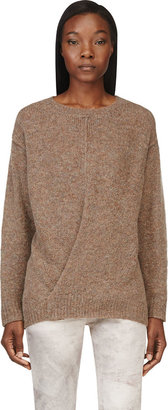 Etoile Isabel Marant Brown Rikers Foldover Sweater