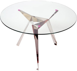 Innermost Origami Stainless Steel Round Dining Table - Pink Pads