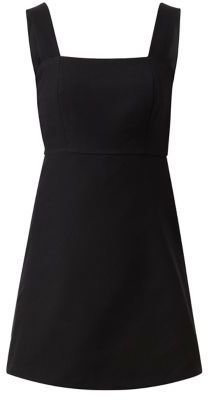 New Look Black Crepe Pinafore Dress