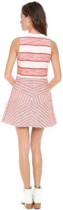 3.1 Phillip Lim Sleeveless Dress with Full Skirt & Insets
