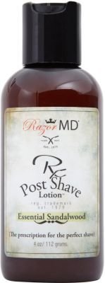 Razor MD Essential Sandalwood Post Shave Lotion 4.0oz