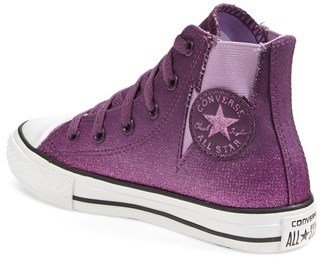 Converse Chuck Taylor® All Star® 'Sparkle Wash Boltz' High Top Sneaker (Toddler, Little Kid & Big Kid)