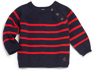 Petit Bateau Infant's Wool & Cotton Striped Sweater