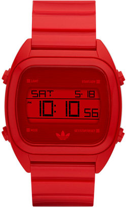 adidas Unisex Digital Sydney Red Polycarbonate Strap Watch 45x40mm ADH2729