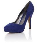 Dorothy Perkins Womens Paper Dolls Blue Stiletto Court Shoes- Blue