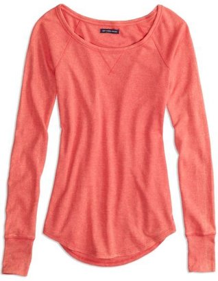 American Eagle Outfitters Lolli Factory Long Sleeve Thermal T-Shirt, Womens Large