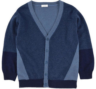 Il Gufo v-necked wool and viscose knit cardigan