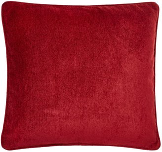 Linea Red chenille cushion