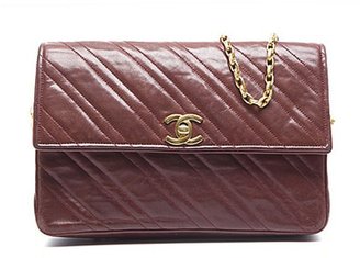 Chanel Pre-Owned Brick Red Lambskin Vintage Flap Bag