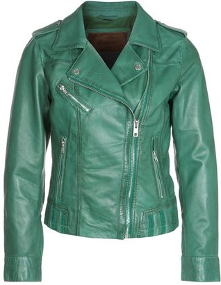 Oakwood Leather jacket green