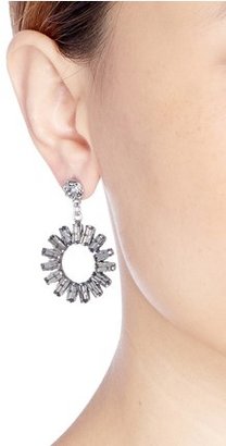 Nobrand 'Paola' sunflower crystal earrings