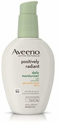 Aveeno Positively Radiant Daily Moisturizer With Sunscreen Broad Spectrum Spf 15