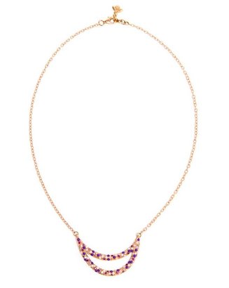 Carolina Bucci Jade, Opal, Diamond and Rose Gold 'Smile' Necklace