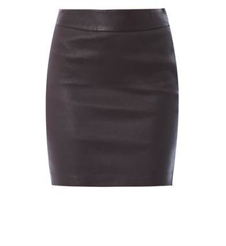 Alexander Wang T BY High-waisted stretch leather skirt