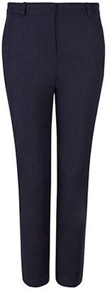 MANGO Cotton Blend Suit Trousers, Navy