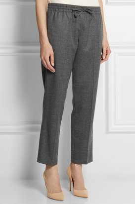 Valentino Wool and cashmere-blend tapered pants