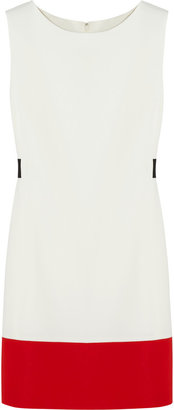 Giambattista Valli Two-tone stretch-cady mini dress