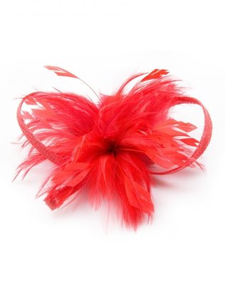 Aftershock Lacy Feathered Fascinator