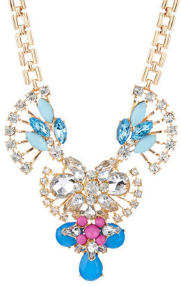 Cara Accessories Fan Accent Statement Necklace