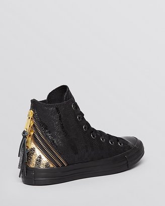 Converse Lace Up High Top Sneakers - Zip Trip Animal