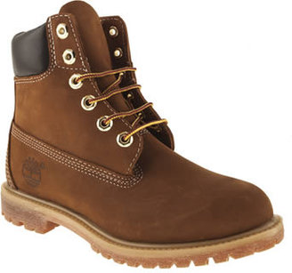 Timberland womens brown 6 inch premium boots