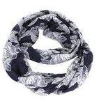 Dorothy Perkins Womens Navy Lace Print Snood- Blue