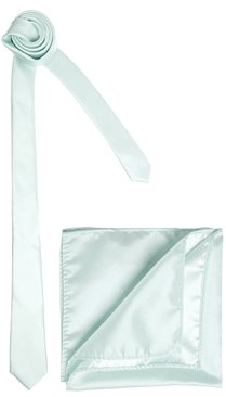 ASOS Tie And Pocket Square Set - Pale green