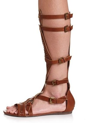 Charlotte Russe Strappy Knee-High Gladiator Sandal