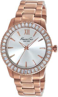 Kenneth Cole New York Women's Rose Gold Ion-Plated Stainless Steel Bracelet Watch 39mm KC4991