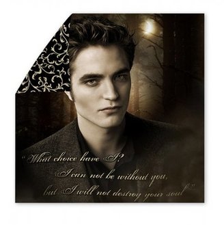 The Twilight Saga: New Moon Merchandise - Blanket Cover (Edward: What Choice Have I...) (Size: 86" x 90")