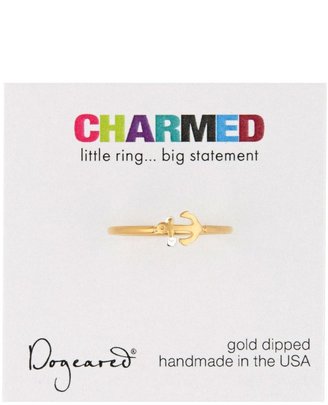 Dogeared Charmed Anchor Ring - Size 7