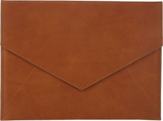 Barneys New York Leather iPad Envelope Clutch