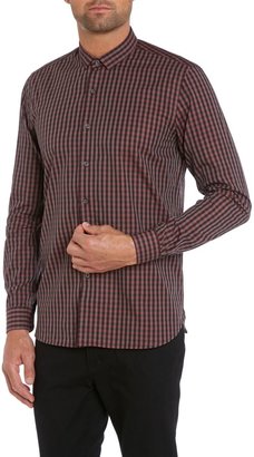 Peter Werth Men's Florey micro collar check shirt