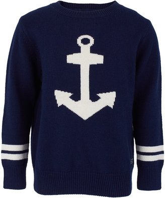 Gant Navy Anchor Knit Jumper