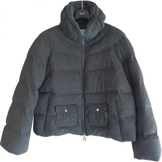 Moncler Grey Wool Biker jacket