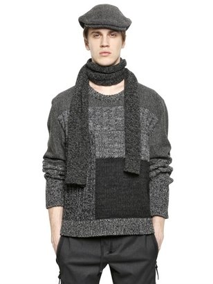 Dolce & Gabbana Ribbed Patchwork Merino Wool Sweater